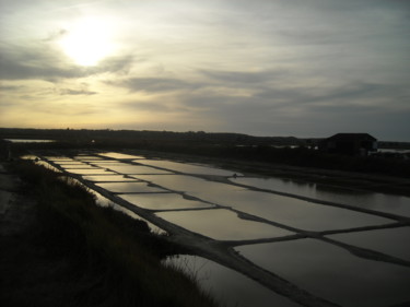 Coucher de soleil sur les marais salants - Vendée -