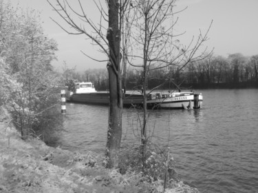 La péniche sur la Seine, collection Evry en hiver 9