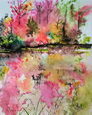 L'étang de Monet à l'automne 1